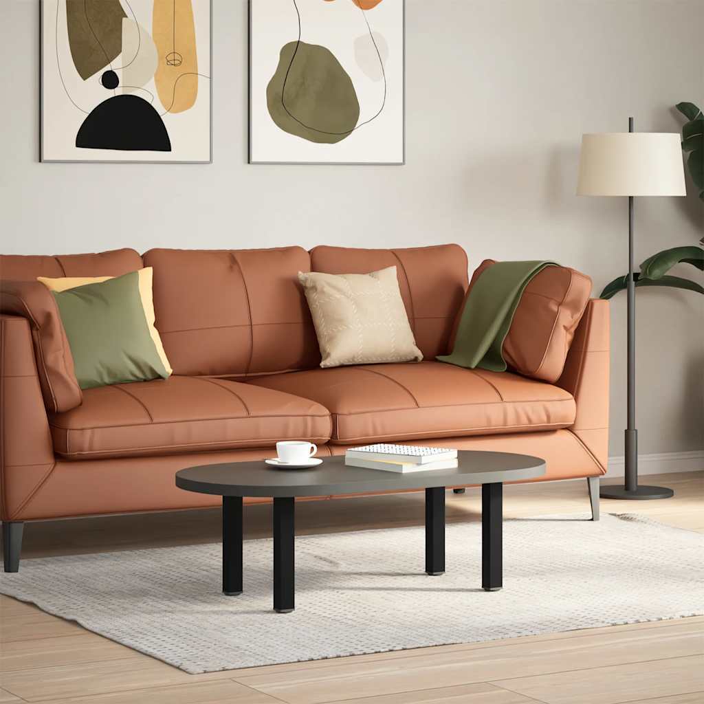Pés para mesa de centro 4 peças, preto, 42-44 cm, aço