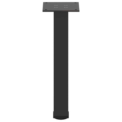 Pés para mesa de centro 4 peças, preto, 42-44 cm, aço