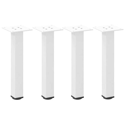 Pés para mesa de centro 4 peças, branco, 42-44 cm, aço