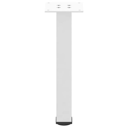 Pés para mesa de centro 4 peças, branco, 42-44 cm, aço