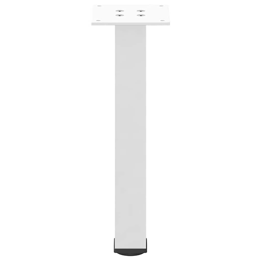 Pés para mesa de centro 4 peças, branco, 42-44 cm, aço
