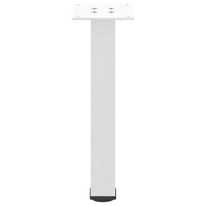 Pés para mesa de centro 4 peças, branco, 42-44 cm, aço