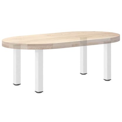 Pés para mesa de centro 4 peças, branco, 42-44 cm, aço
