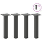 Pés para mesa de centro 4 peças antracite 42-44 cm aço