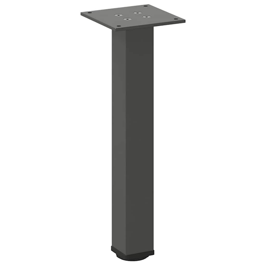 Pés para mesa de centro 4 peças antracite 42-44 cm aço