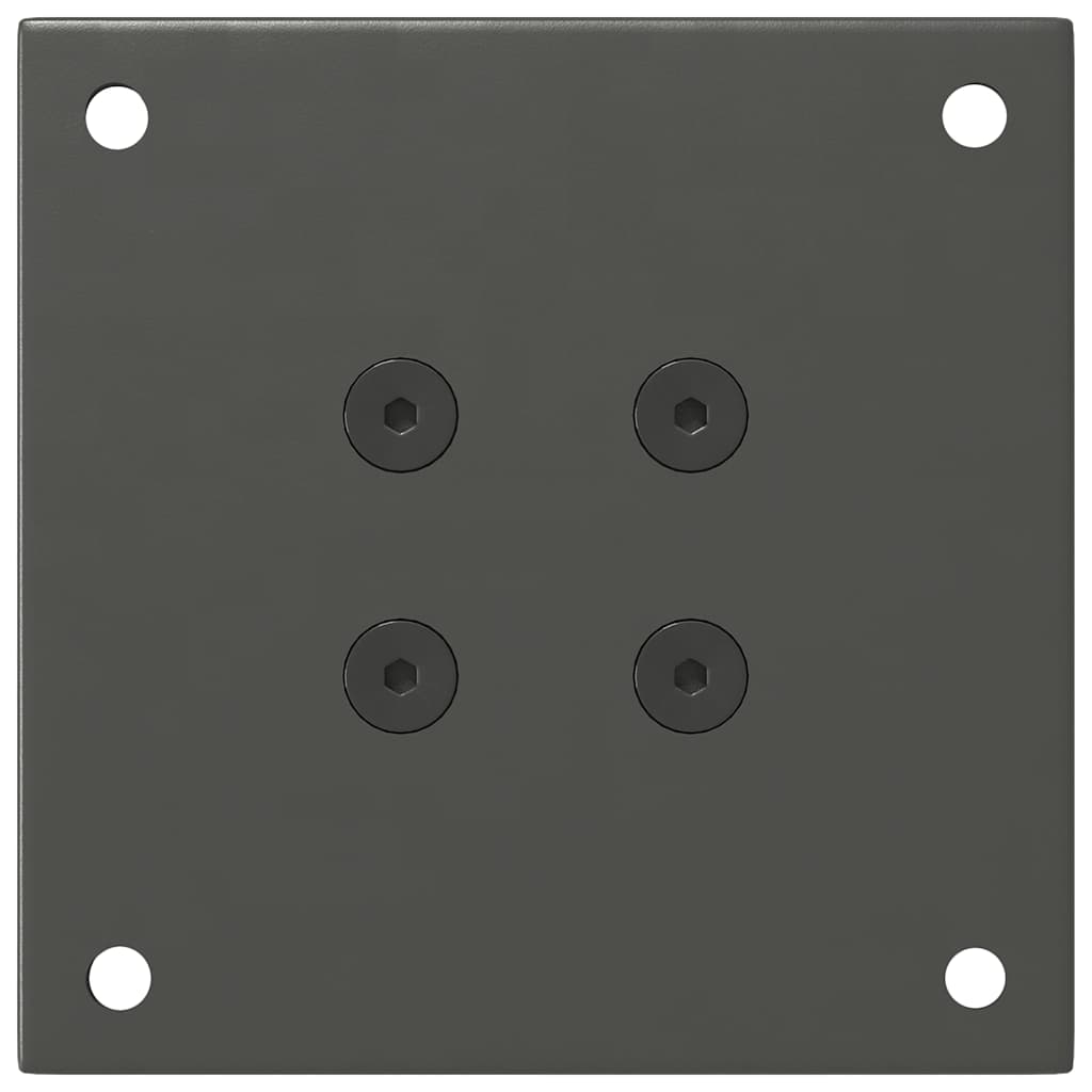 Pés para mesa de centro 4 peças antracite 42-44 cm aço