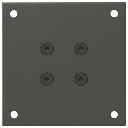 Pés para mesa de centro 4 peças antracite 42-44 cm aço