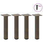 Pés para mesa de centro 4 peças aço natural 42-44 cm aço
