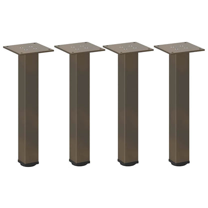 Pés para mesa de centro 4 peças aço natural 42-44 cm aço