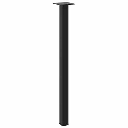 Pés de mesa de console 4 peças, preto, 72-74 cm, aço
