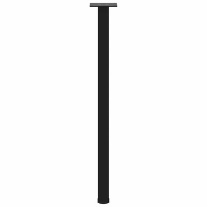 Pés de mesa de console 4 peças, preto, 72-74 cm, aço