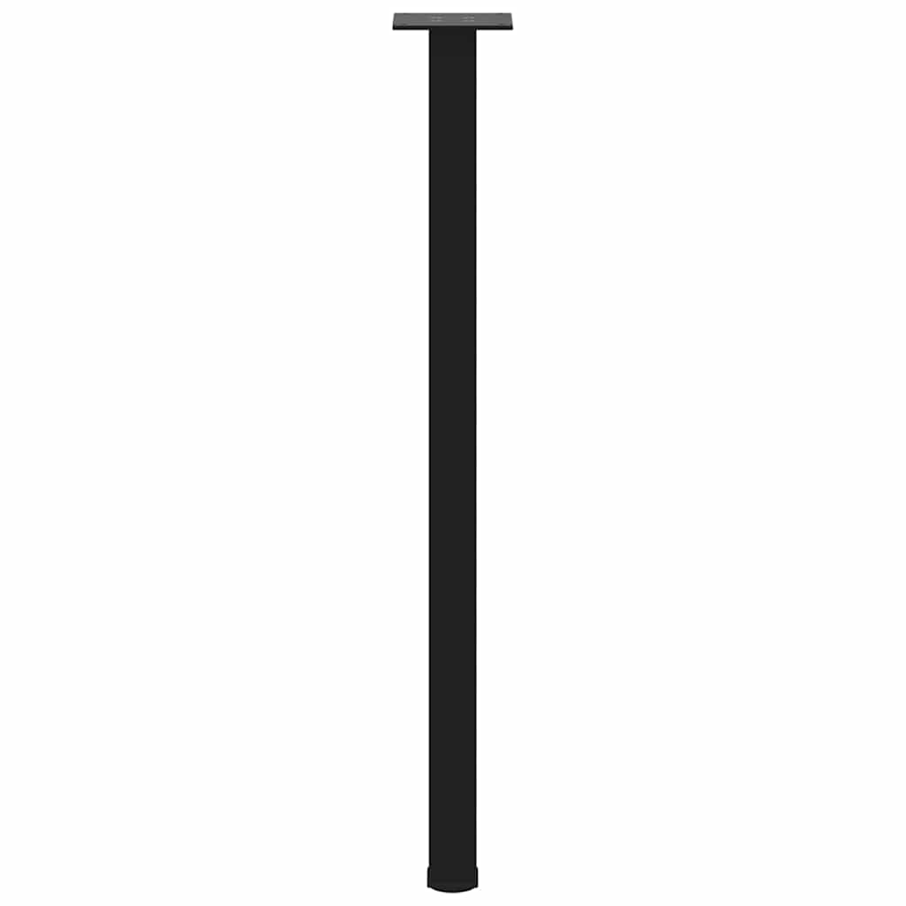 Pés de mesa de console 4 peças, preto, 72-74 cm, aço