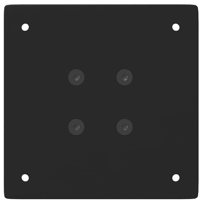 Pés de mesa de console 4 peças, preto, 72-74 cm, aço