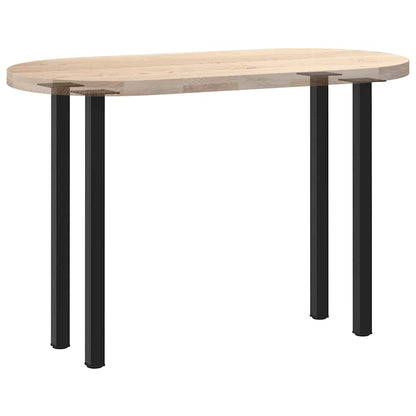 Pés de mesa de console 4 peças, preto, 72-74 cm, aço