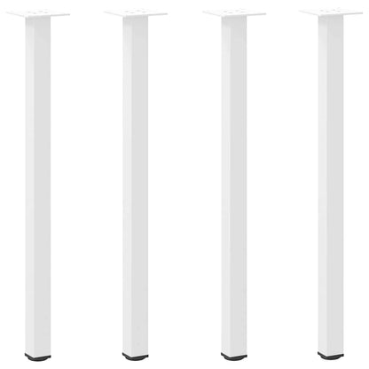 Pés de mesa de console 4 peças, branco, 72-74 cm, aço