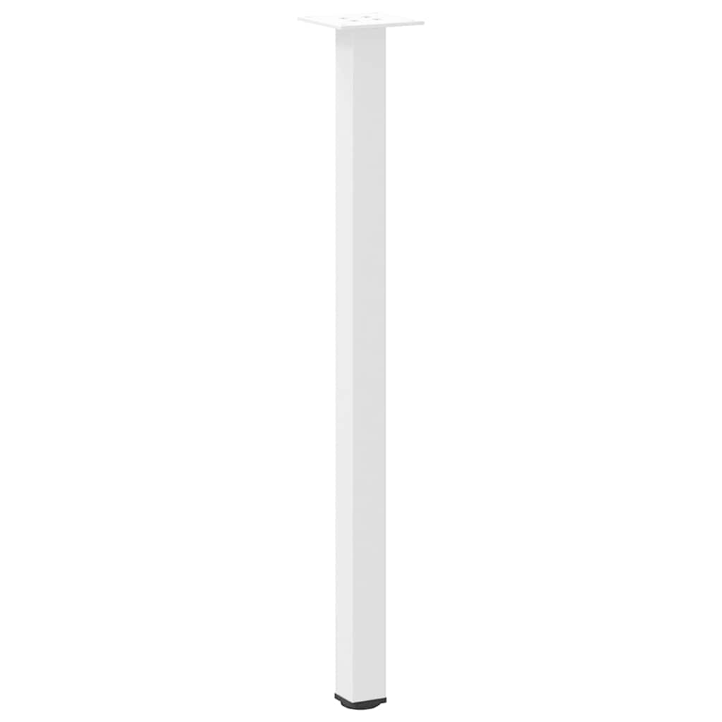 Pés de mesa de console 4 peças, branco, 72-74 cm, aço