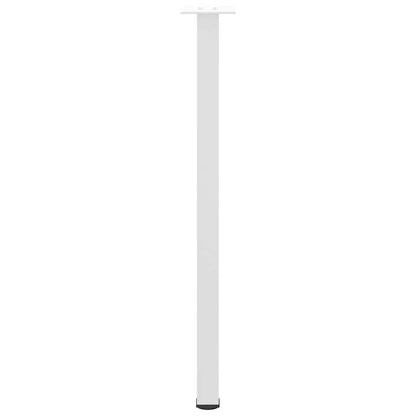 Pés de mesa de console 4 peças, branco, 72-74 cm, aço