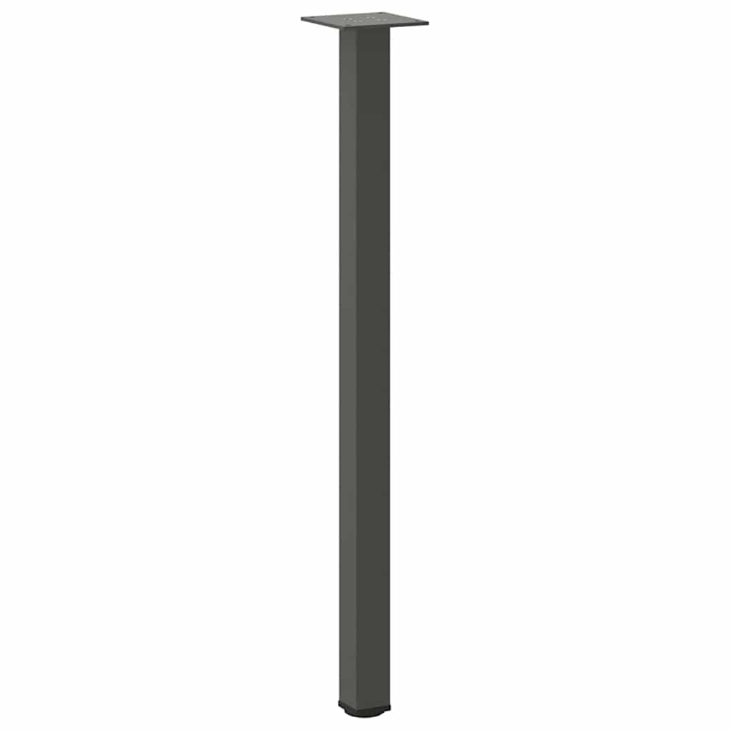 Pés de mesa de console 4 peças antracite 72-74 cm aço