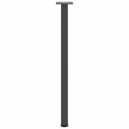Pés de mesa de console 4 peças antracite 72-74 cm aço