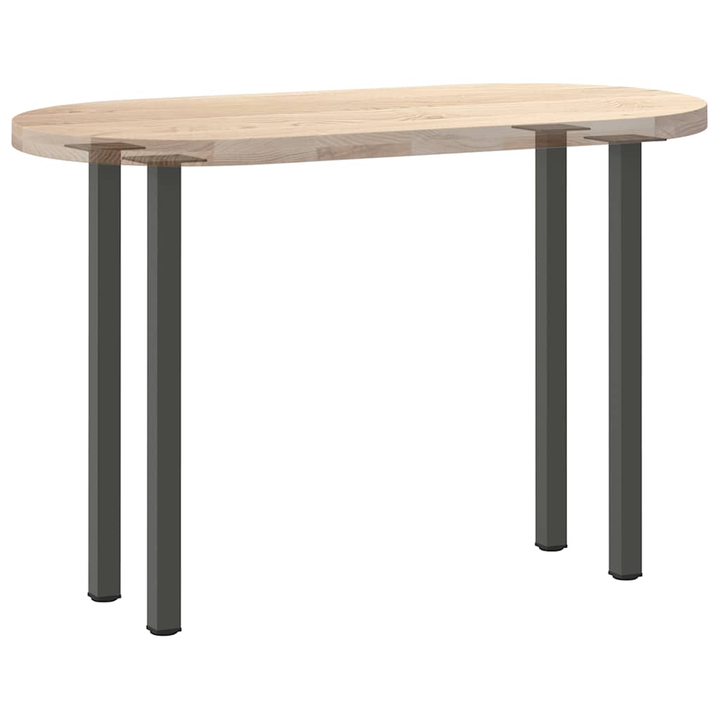 Pés de mesa de console 4 peças antracite 72-74 cm aço