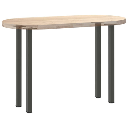 Pés de mesa de console 4 peças antracite 72-74 cm aço