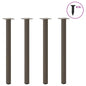 Pés de mesa de console 4 peças aço natural 72-74 cm aço