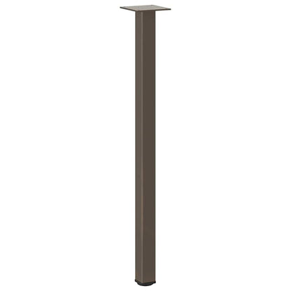 Pés de mesa de console 4 peças aço natural 72-74 cm aço