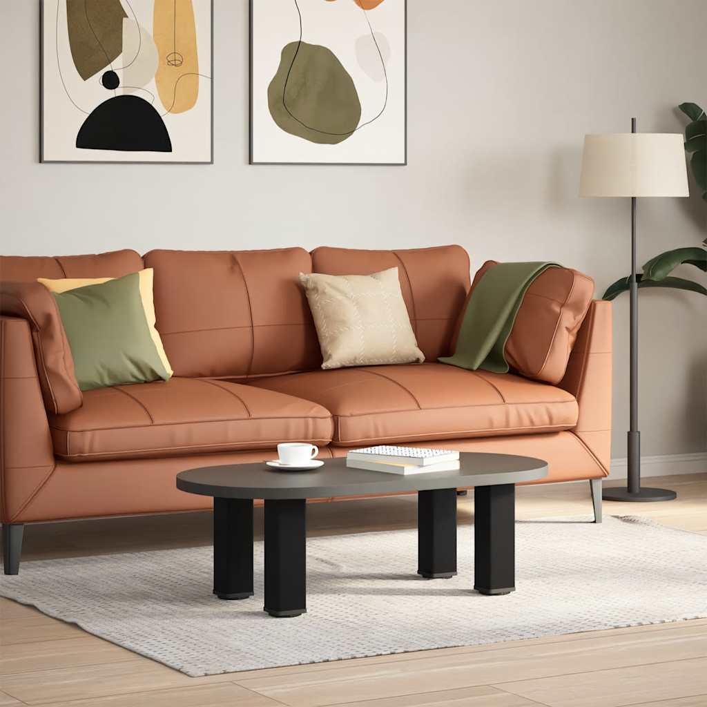 Pés para mesa de centro 4 peças, preto, 30-32 cm, aço