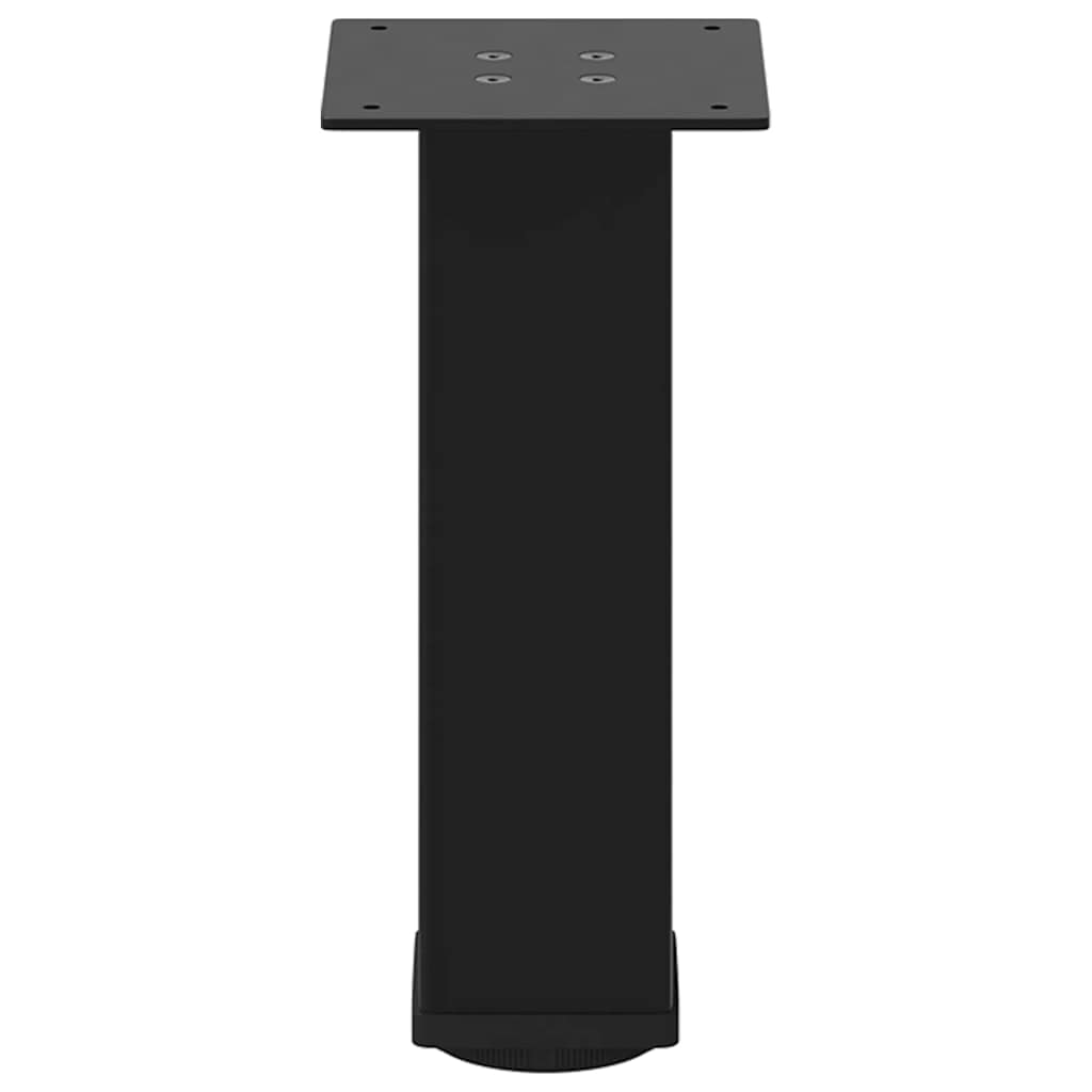 Pés para mesa de centro 4 peças, preto, 30-32 cm, aço