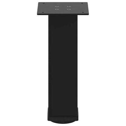 Pés para mesa de centro 4 peças, preto, 30-32 cm, aço