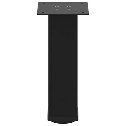 Pés para mesa de centro 4 peças, preto, 30-32 cm, aço