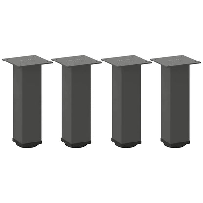 Pés para mesa de centro 4 peças antracite 30-32 cm aço