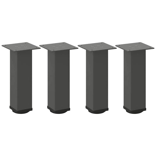 Pés para mesa de centro 4 peças antracite 30-32 cm aço