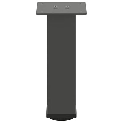 Pés para mesa de centro 4 peças antracite 30-32 cm aço