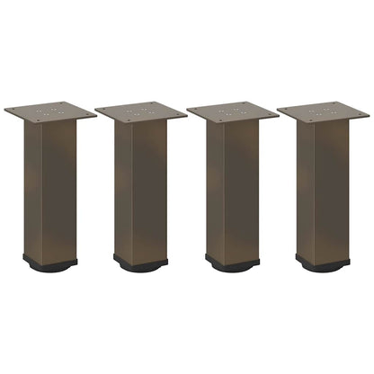 Pés para mesa de centro 4 peças aço natural 30-32 cm aço