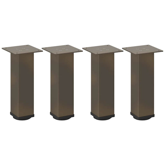 Pés para mesa de centro 4 peças aço natural 30-32 cm aço