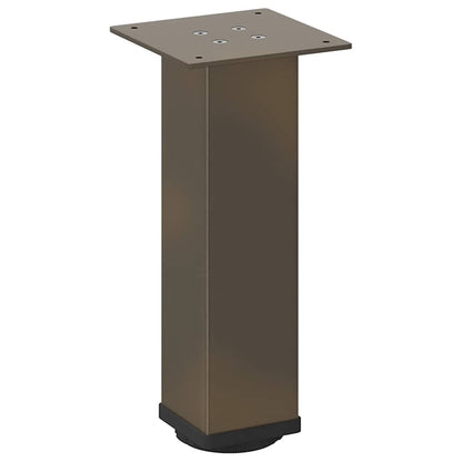 Pés para mesa de centro 4 peças aço natural 30-32 cm aço