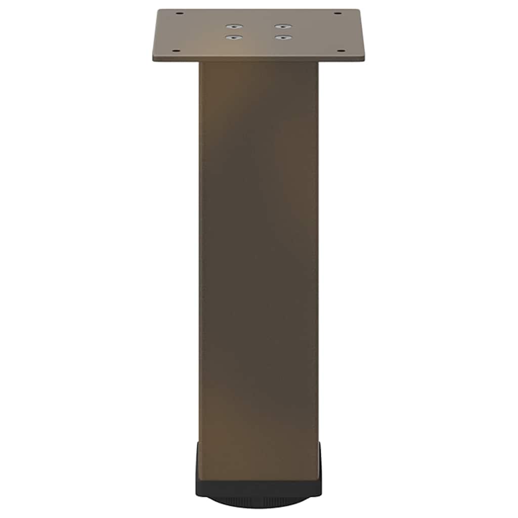 Pés para mesa de centro 4 peças aço natural 30-32 cm aço