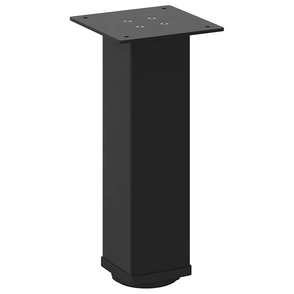 Pés para mesa de centro 4 peças, preto, 42-44 cm, aço