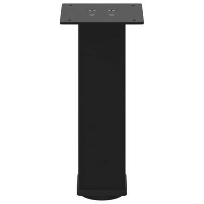Pés para mesa de centro 4 peças, preto, 42-44 cm, aço