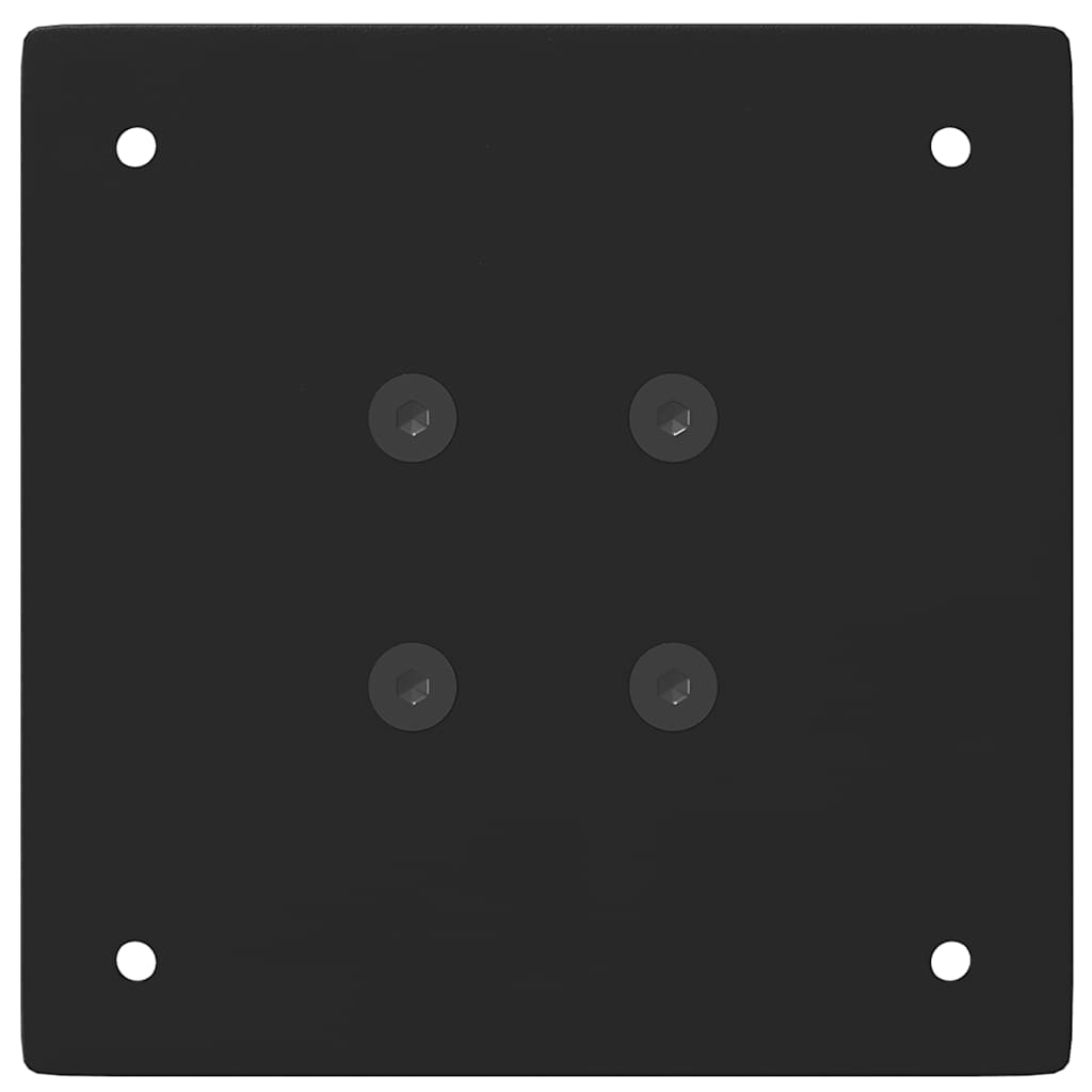 Pés para mesa de centro 4 peças, preto, 42-44 cm, aço