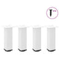 Pés para mesa de centro 4 peças, branco, 42-44 cm, aço