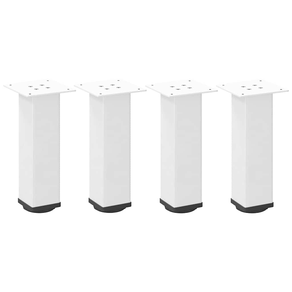 Pés para mesa de centro 4 peças, branco, 42-44 cm, aço