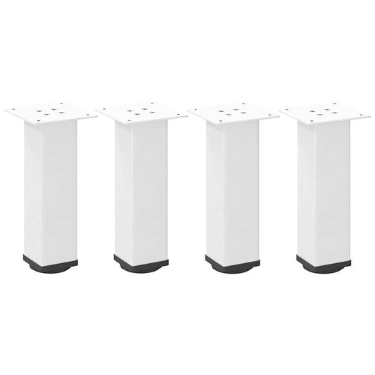 Pés para mesa de centro 4 peças, branco, 42-44 cm, aço
