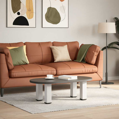 Pés para mesa de centro 4 peças, branco, 42-44 cm, aço