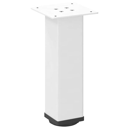 Pés para mesa de centro 4 peças, branco, 42-44 cm, aço