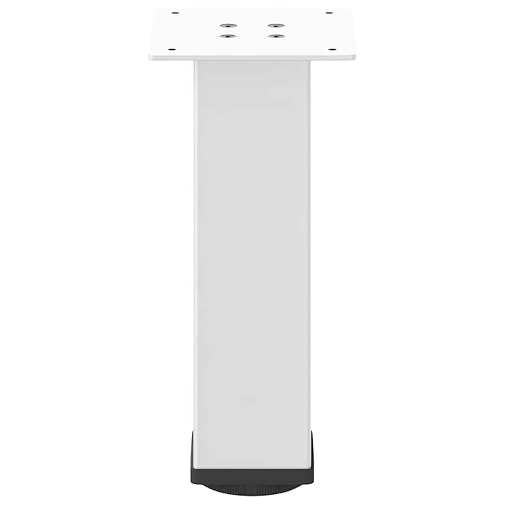 Pés para mesa de centro 4 peças, branco, 42-44 cm, aço