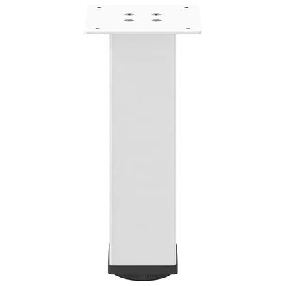 Pés para mesa de centro 4 peças, branco, 42-44 cm, aço