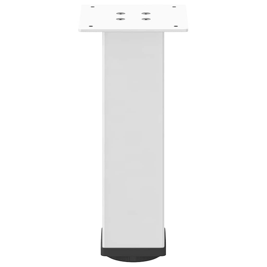Pés para mesa de centro 4 peças, branco, 42-44 cm, aço
