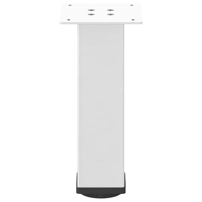 Pés para mesa de centro 4 peças, branco, 42-44 cm, aço